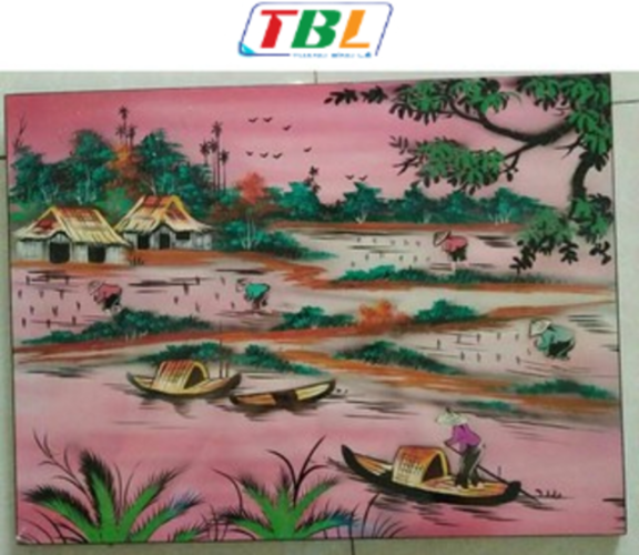 Tranh Sơn Mài Đồng Quê 30x40