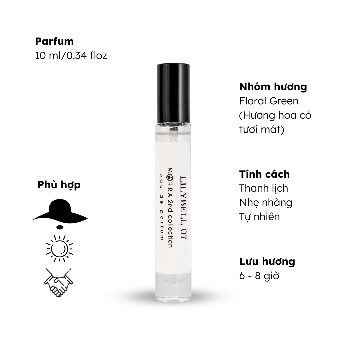 Nước hoa nữ Morra No.02 nguyên liệu nhập Pháp hương thơm thanh lịch, nhẹ nhàng, lưu hương thơm lâu - dạng xịt