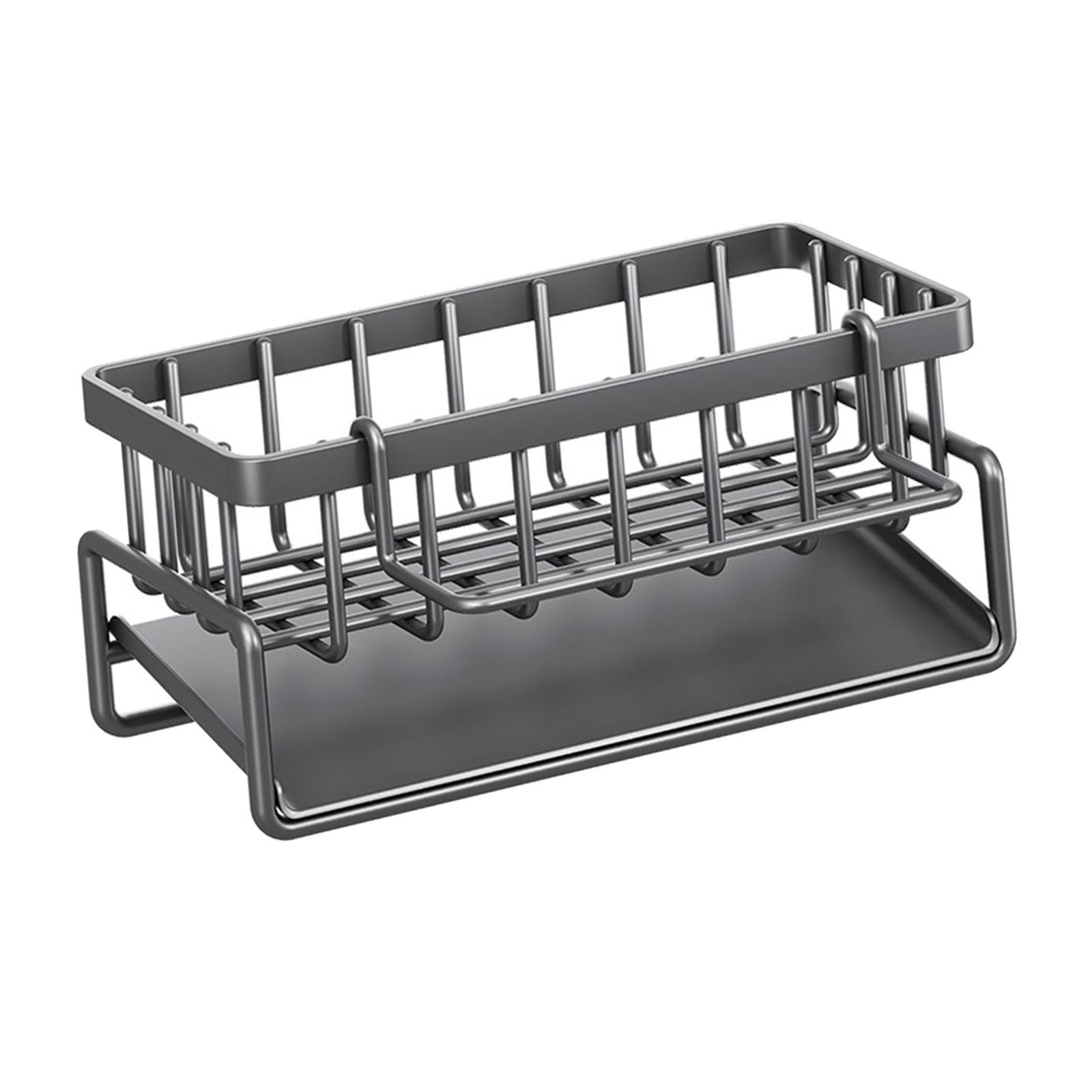 Sponge Holder for Kitchen Sink,Sponge Rack , Rustproof Kitchen Sink Organizer for Place Dishwashing Brush Soap and Sponge