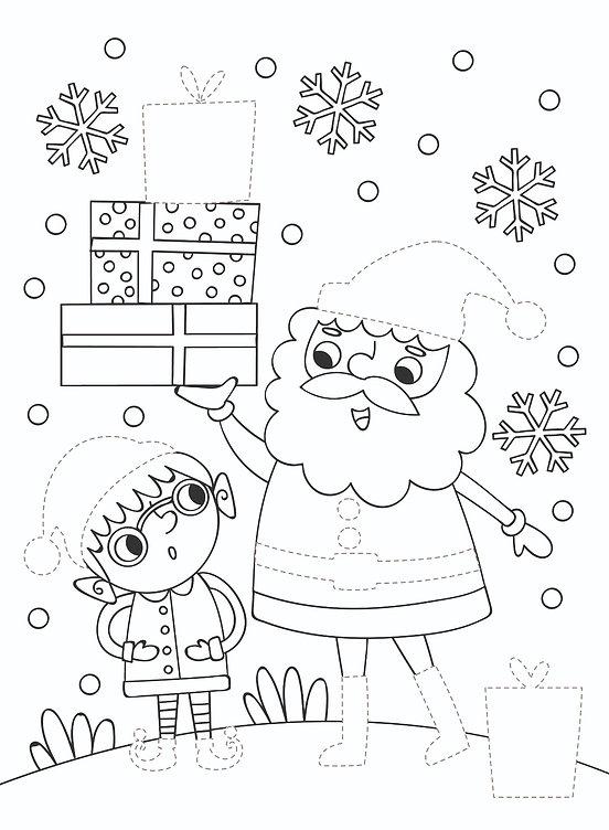 Dress Me Up Colouring &amp; Activity Book - Santa