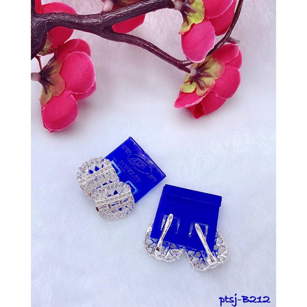 BÔNG TAI BẠC ĐÍNH ĐÁ B212