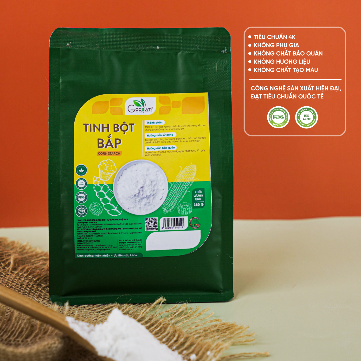 Tinh bột bắp (Tinh bột ngô) Goce - 350g