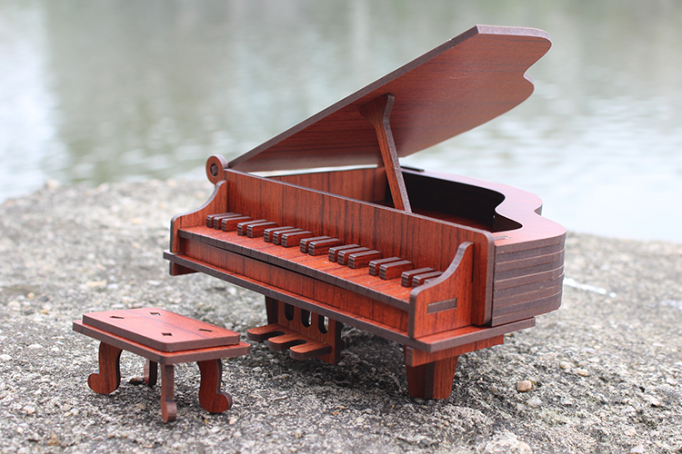 Đồ chơi lắp ráp gỗ 3D Mô hình Đàn Piano R-8011