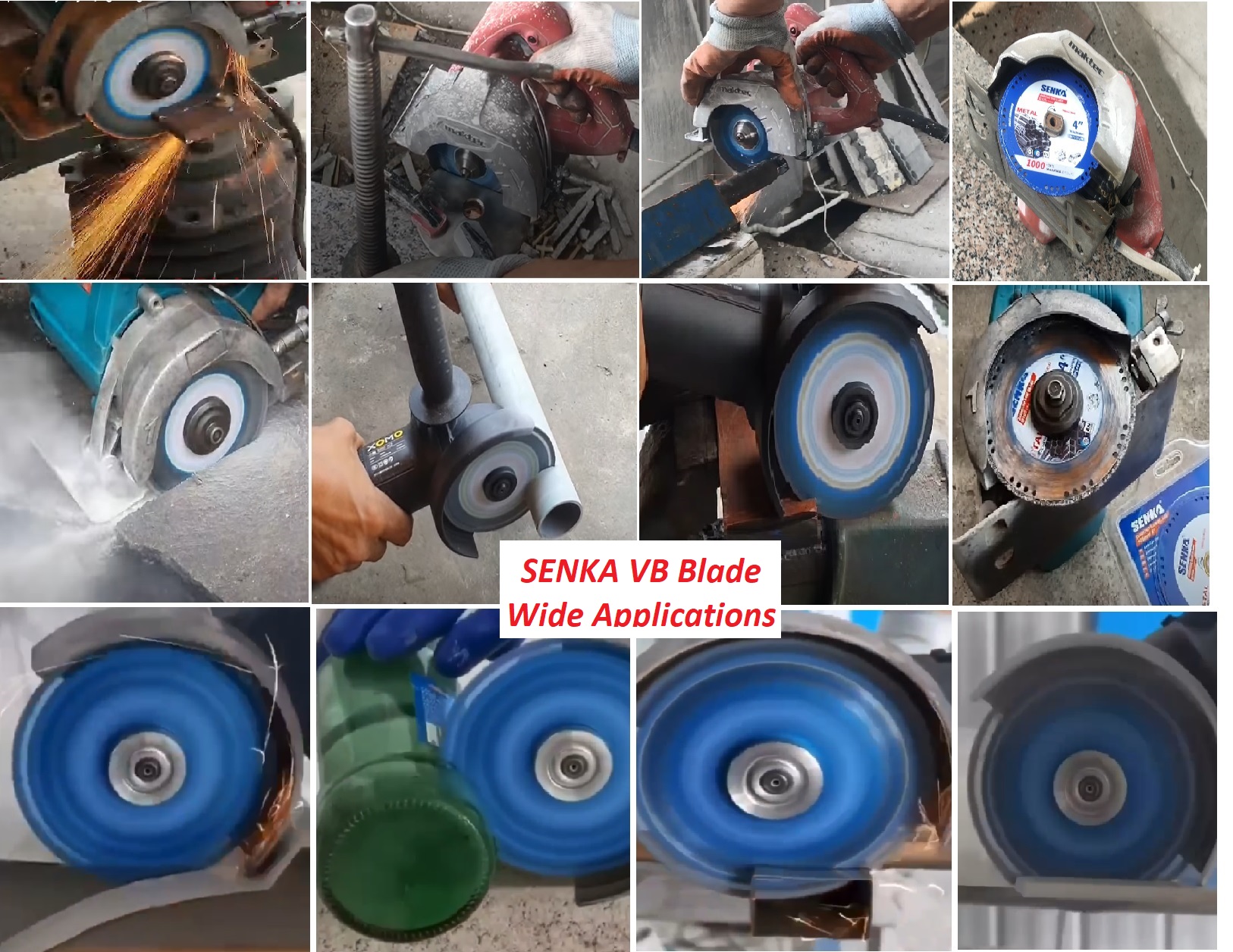 1 Lưỡi cắt sắt kim cương đa năng cắt tất cả trong 1 hiệu SENKA cho máy tua nhanh 180mm/7''