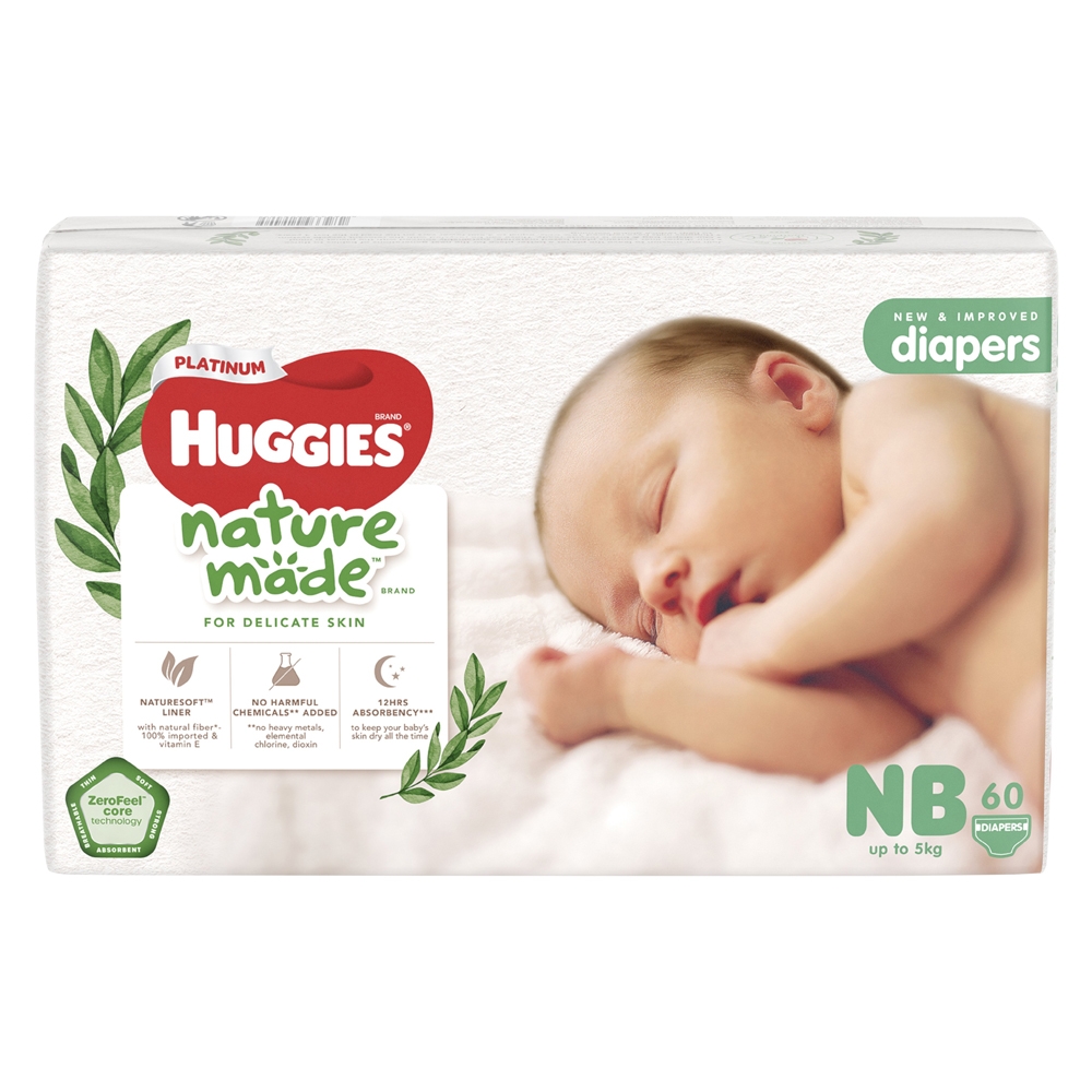 Hình ảnh Combo 3 gói tã dán Huggies Platinum Nature Made size NB60/S82/M64/L54/XL44 tặng máy học song ngữ Anh-Việt bao gồm thẻ TILO KIDS TLK-1199