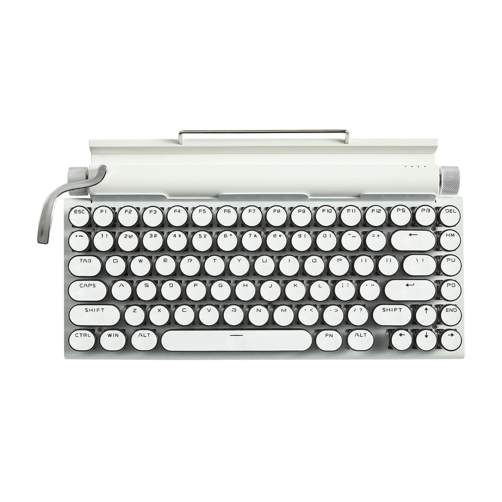 Nguồn Giá Thấp Nhất Punk Retro Bàn Phím Cơ Thể Thao Điện Tử Game Internet Cafe Có Dây Bluetooth Không Dây Xanh Trục Bàn Phím Cơ