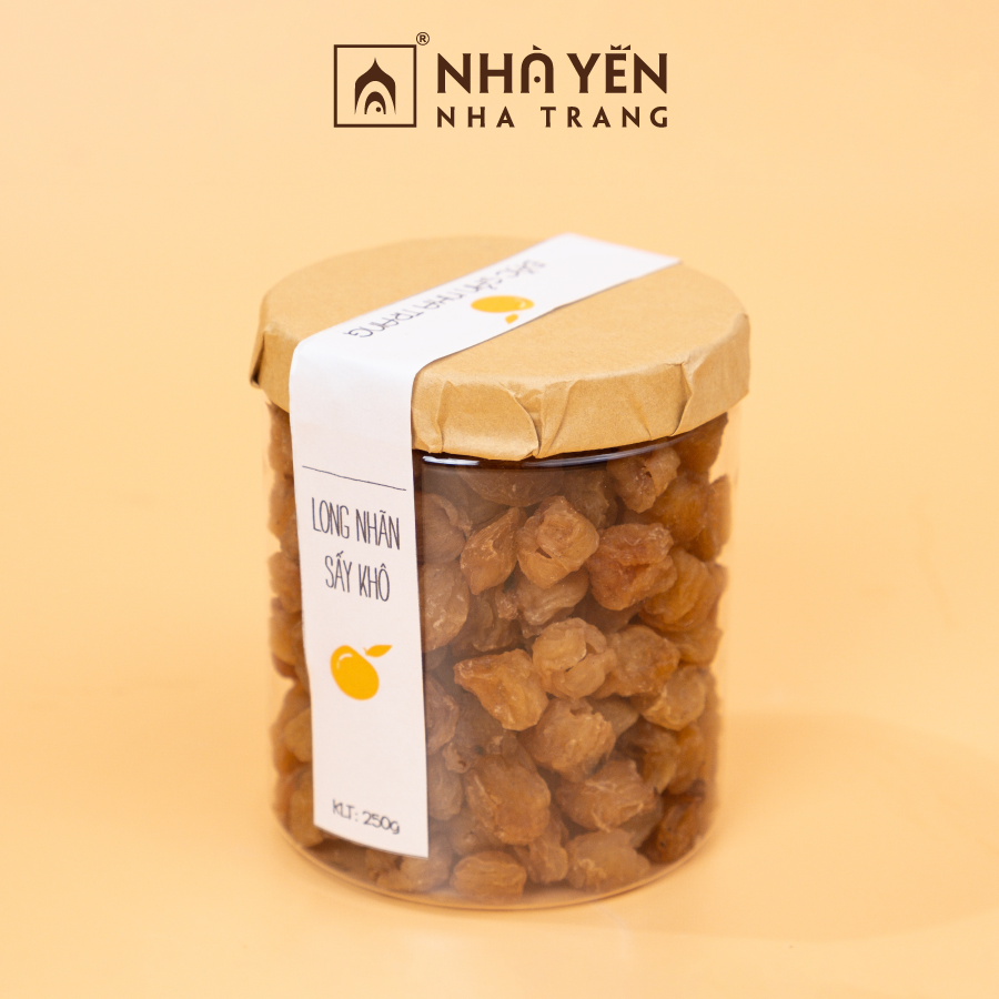 Long nhãn sấy khô Hộp 250 gram Hoa quả sấy khô Nhà Yến Nha Trang