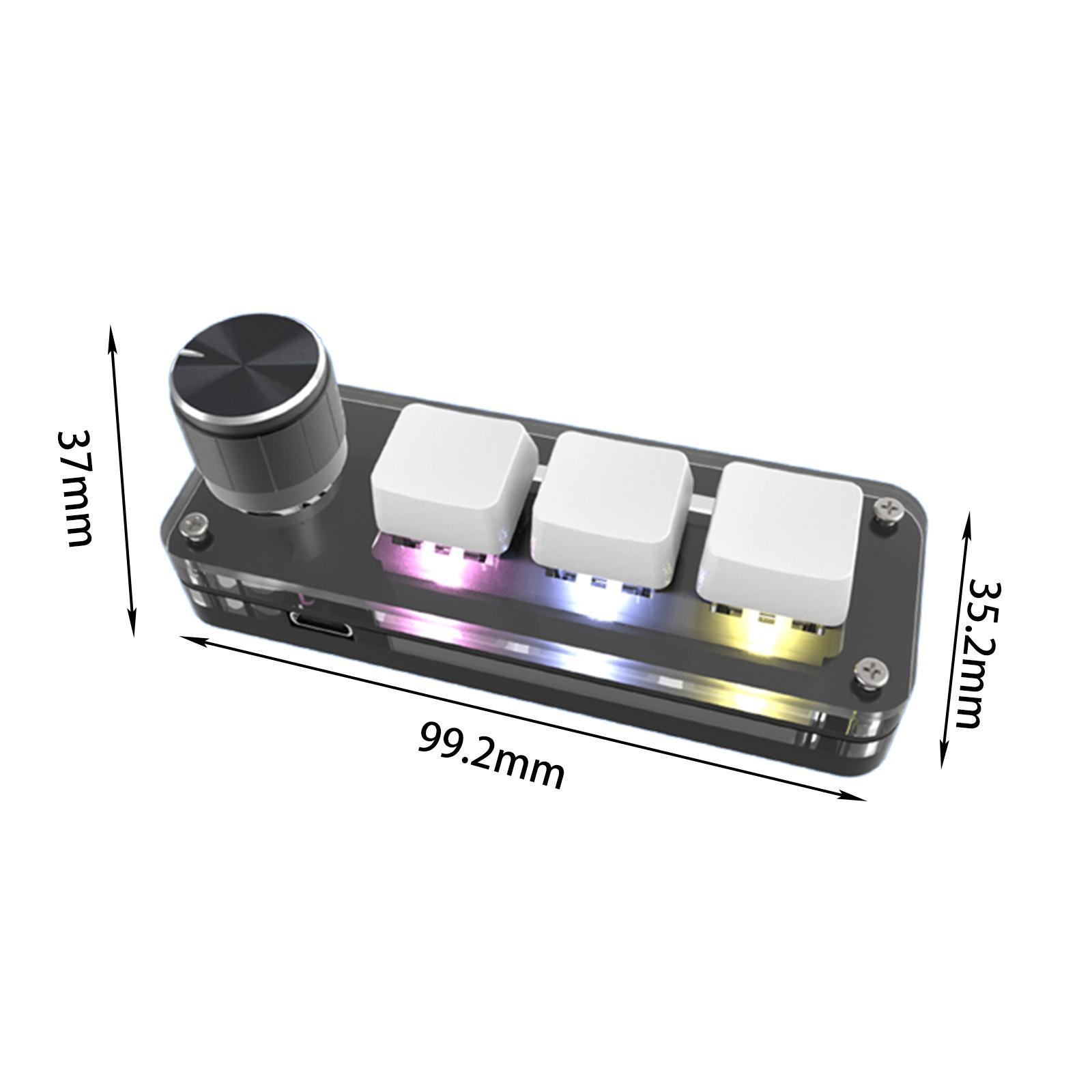 Keyboard Upgrade Parts Portable RGB LED for MacOS Gaming Switch Programming