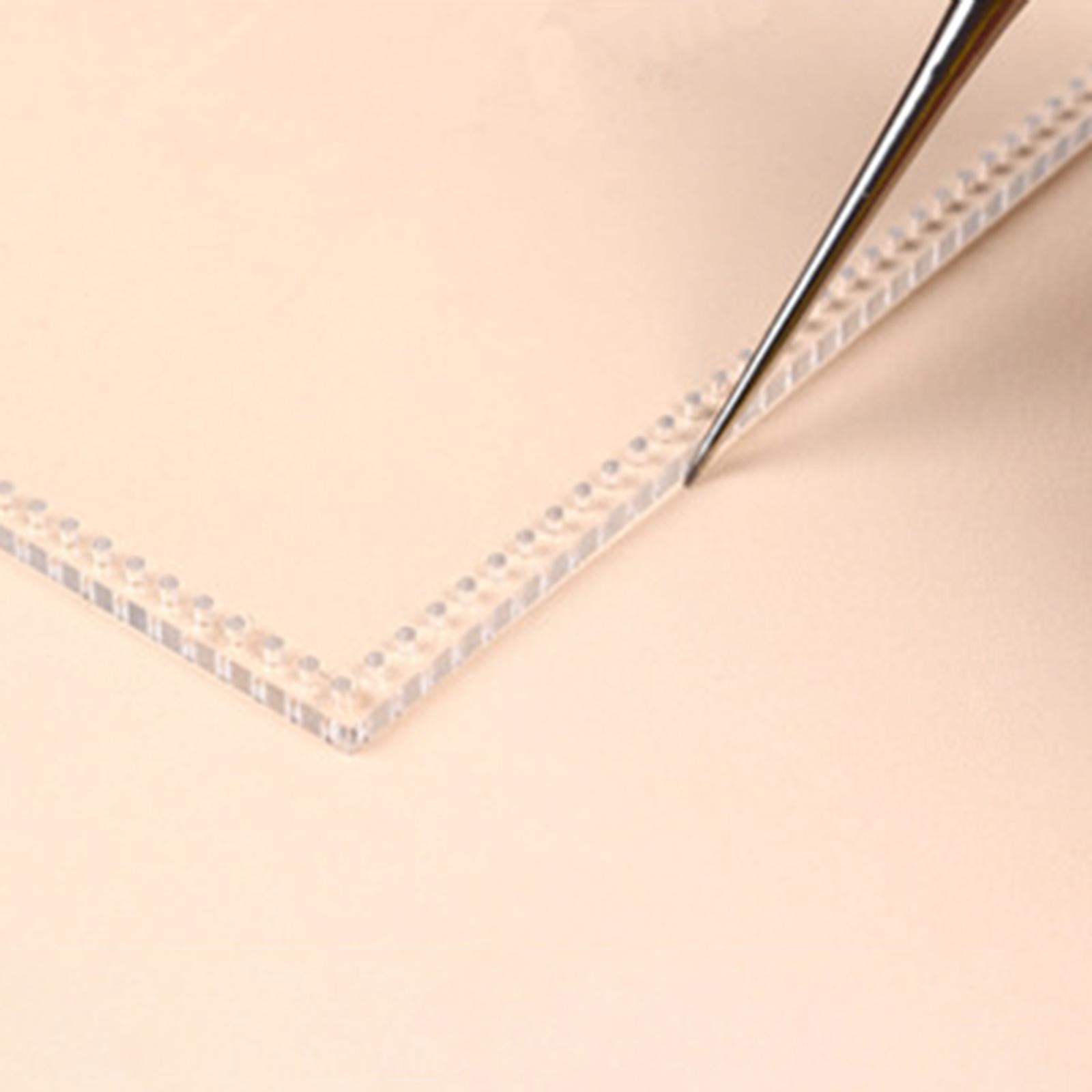 Card Holder Acrylic Template Clear Leather Stencils Patterns for DIY Craft