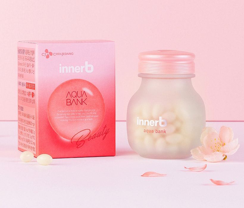 Thực Phẩm Bảo Vệ Sức Khỏe Innerb Aqua Bank Radiant Soft Skin Hỗ Trợ Giữ Ẩm Da 16.8g 56 Viên