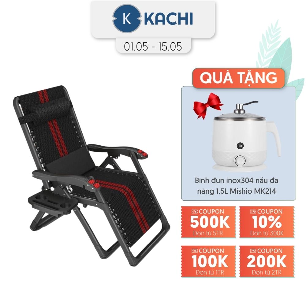 Ghế Xếp Có Massage Tay Kachi MK234 – Kèm Khay Để Ly