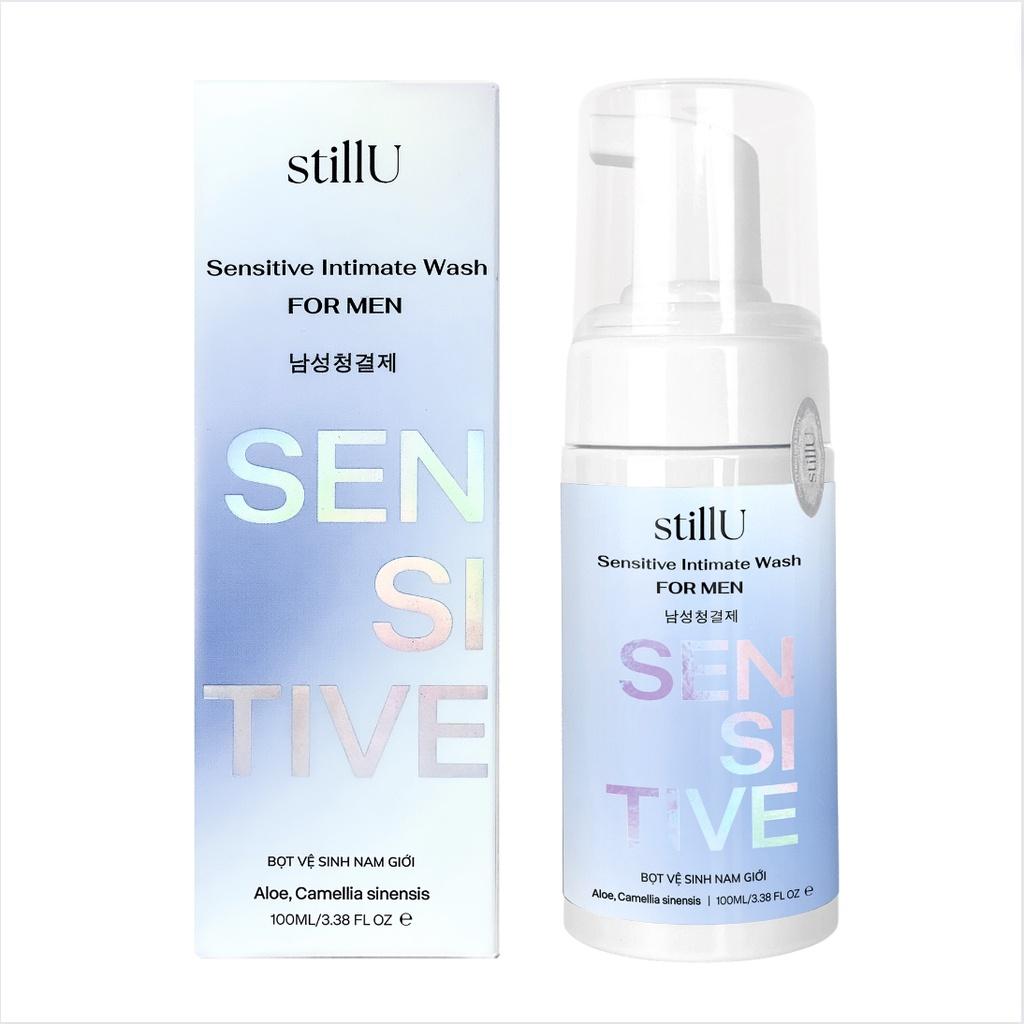 Dung dịch vệ sinh nam giới tạo bọt stillU Sensitive không mùi cho da nhạy cảm 100ml