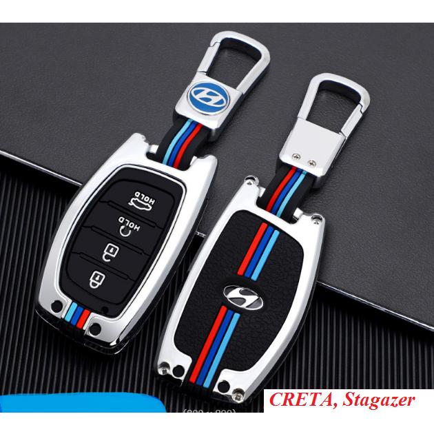 Ốp Khóa Hyundai CRETA 2021-2023 Hợp Kim Metal Cao Cấp