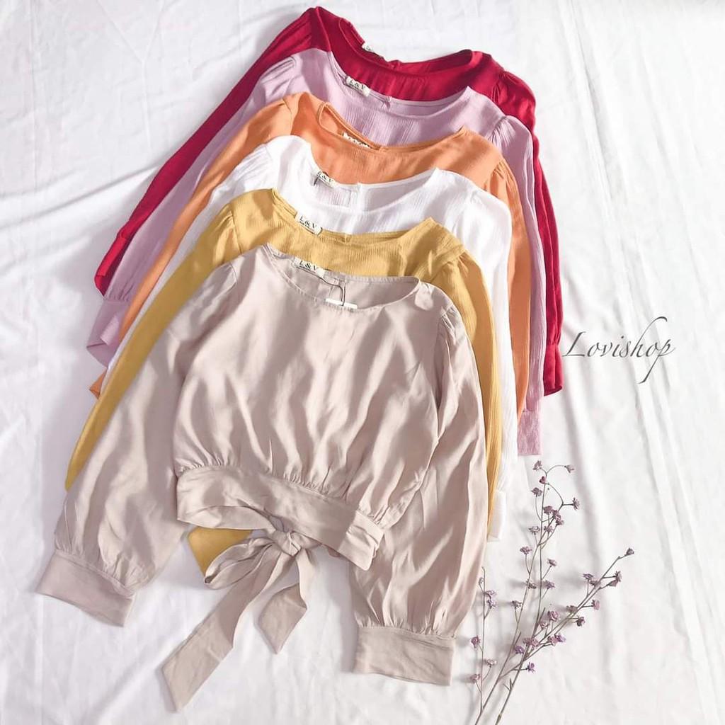 Áo croptop nơ sau Lovi