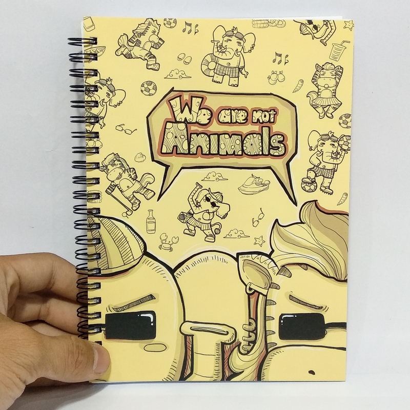 Sổ Lò Xo Animal Fun M - Hình Voi+Ngựa