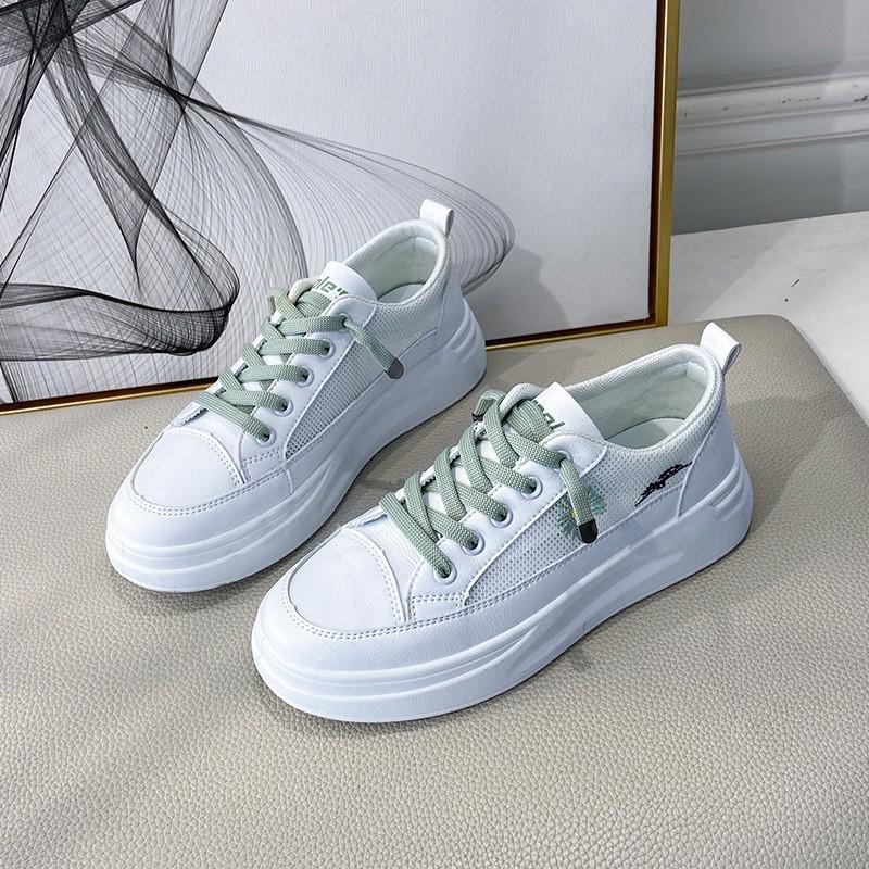 Giày thể thao sneakers nữ hoa cúc độn đế