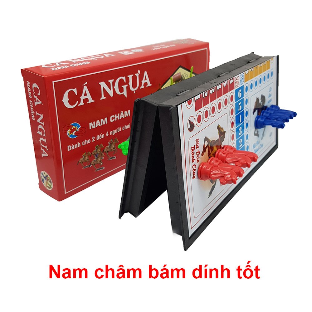 Bộ Cờ Cá Ngựa TomcityVN – Cờ Cá Ngựa Nam Châm – Chính Hãng An Toàn Vui Nhộn Cho Bé (Vỏ Hộp Màu Ngẫu Nhiên)