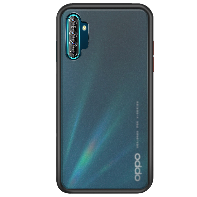 Ốp lưng cho Realme XT - Oppo K5 trong nhám viền màu