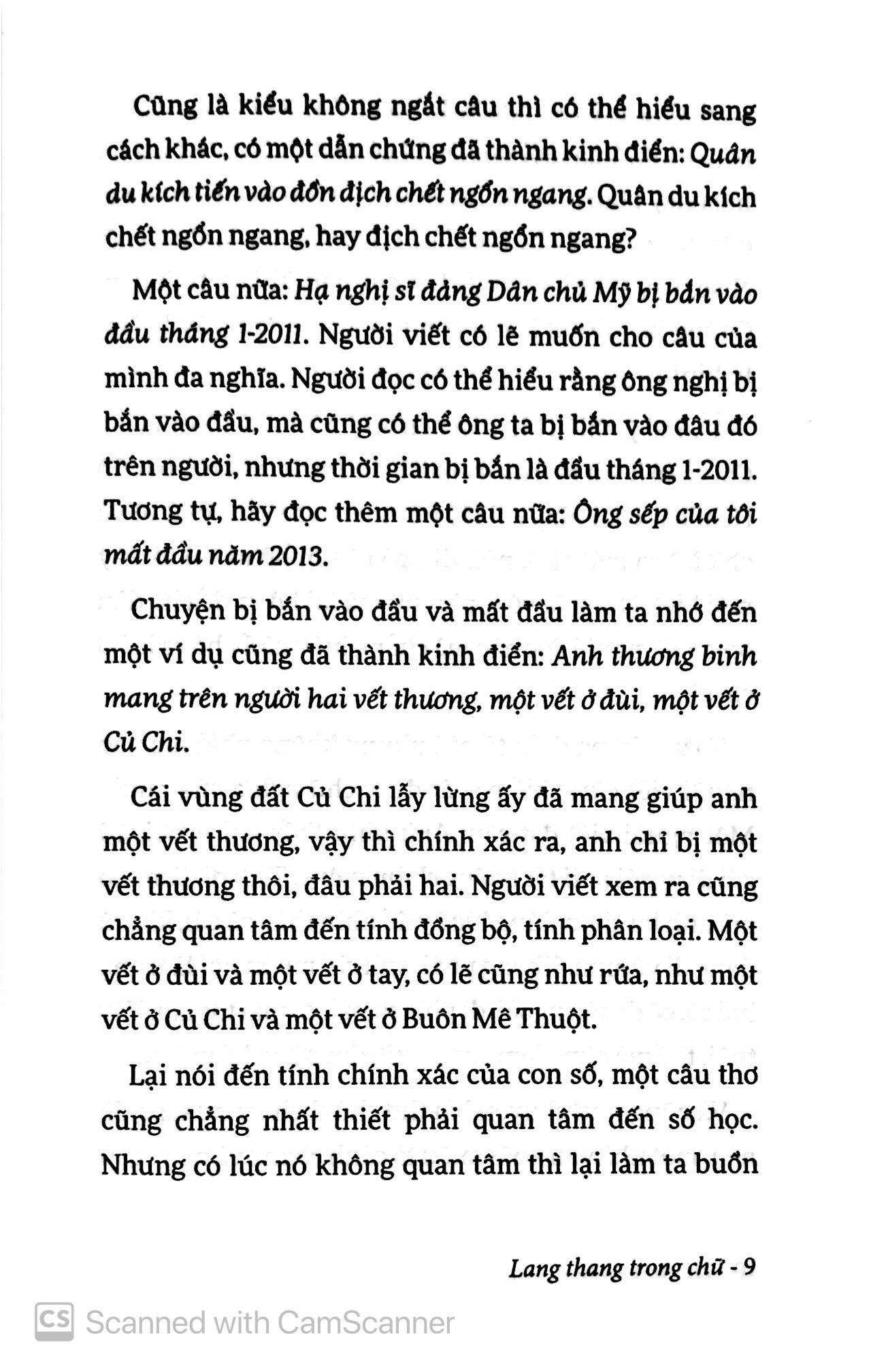 Lang Thang Trong Chữ ( Tái Bản )