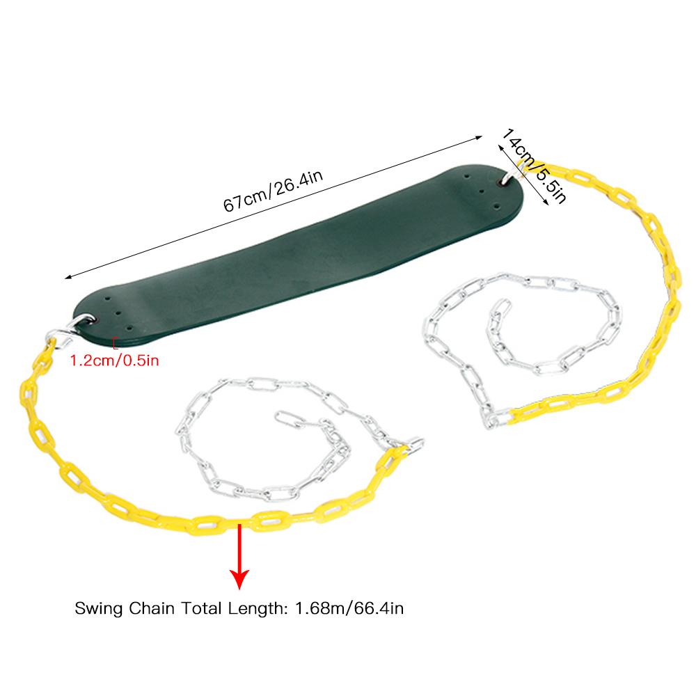 Ghế xích đu Sân chơi SWING SETS được bọc bằng nhựa có móc và carabiners