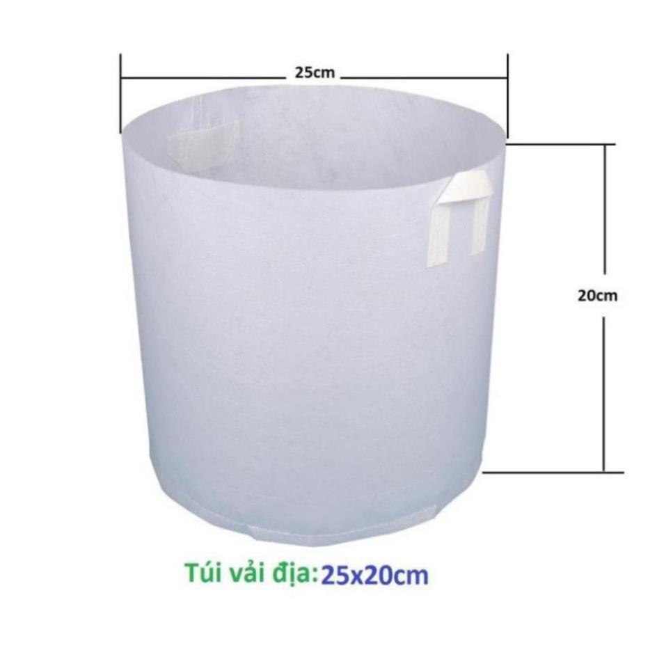 SET 100 Túi vải địa không dệt CỠ NHỎ để ươm trồng cây