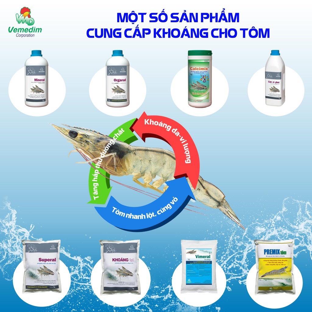 VEMEDIM Kill Algae tôm, dùng diệt tảo trong nước ao nuôi tôm, chai 1 lit - Lonton store