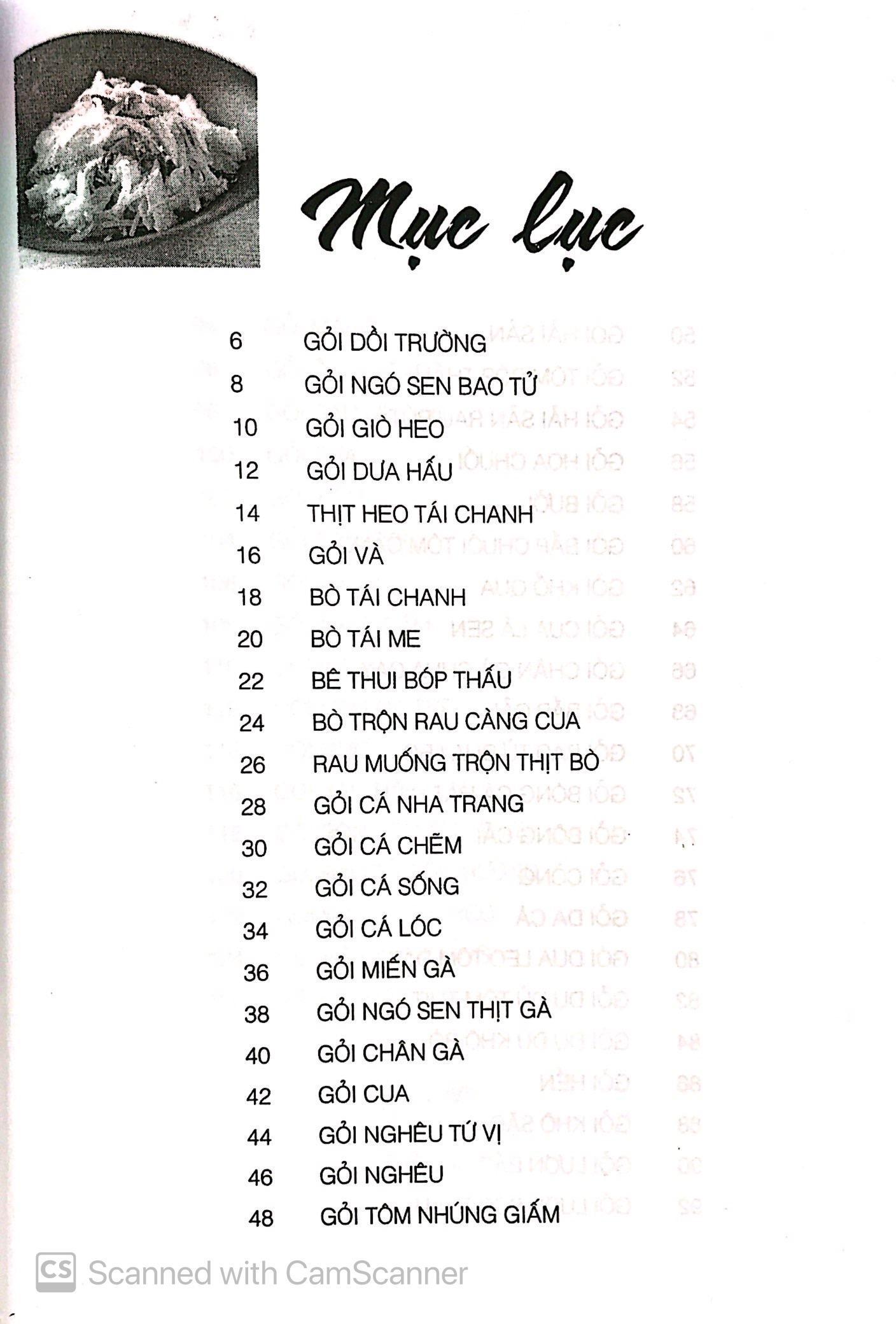 Sách Các Món Gỏi Thông Dụng