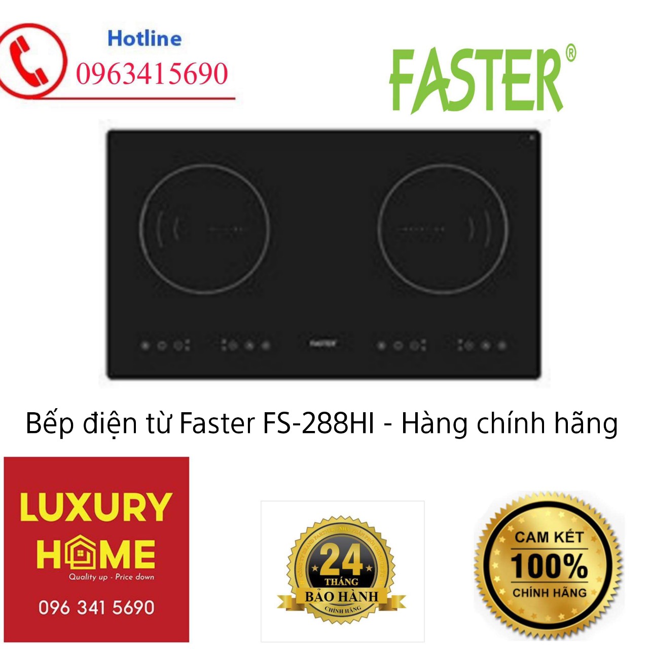 Bếp điện từ Faster FS-288HI- Hàng chính hãng