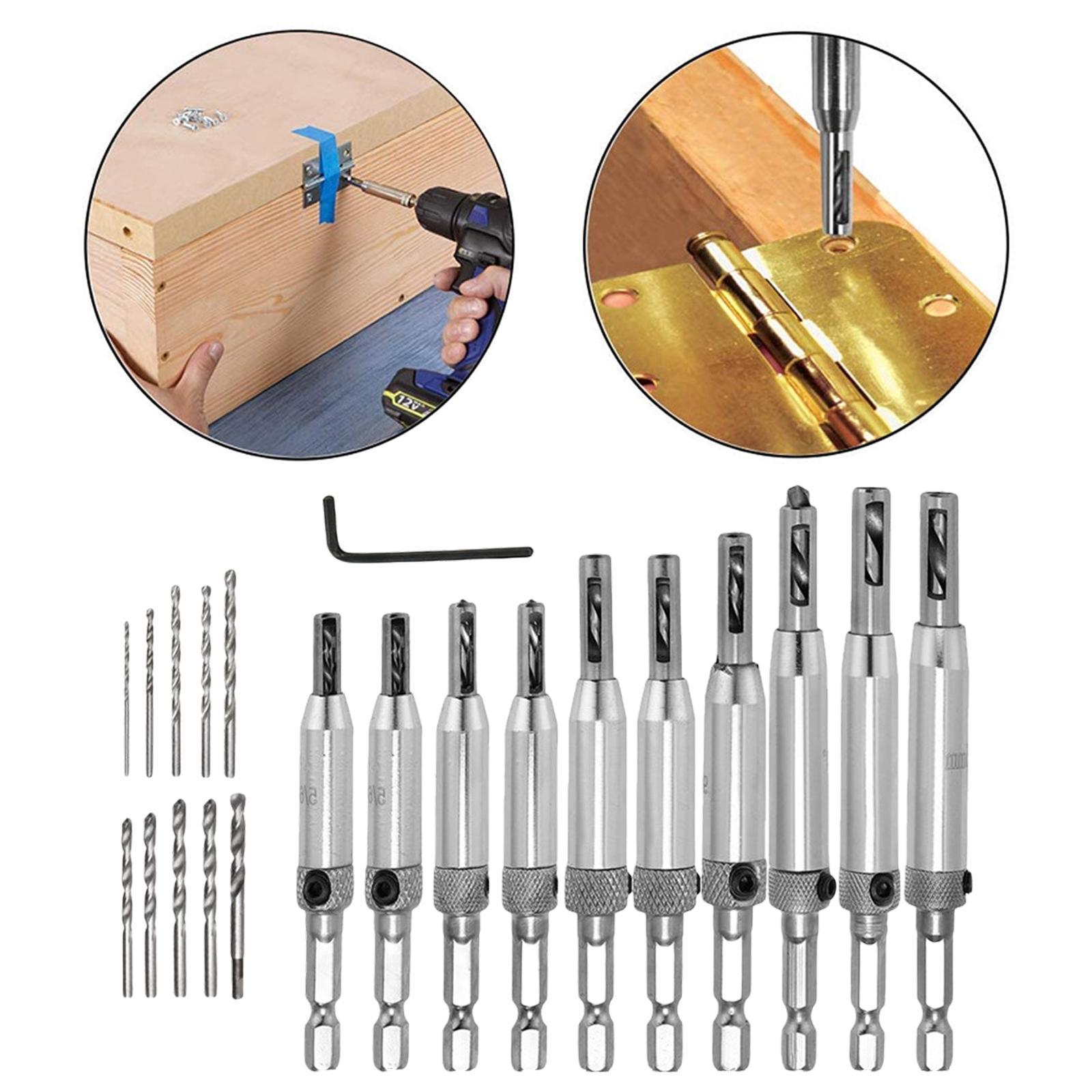 Self Centering Hinge Drill Bit Hole Puncher Hole Drilling for Furniture
