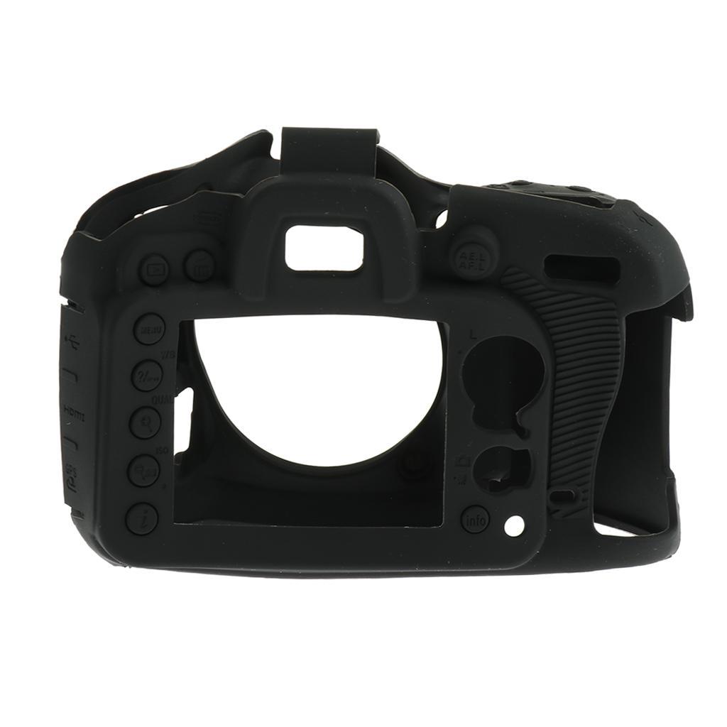 Silicone Case Cover Skin for Nikon D7100 D7200 Camera Protector Black