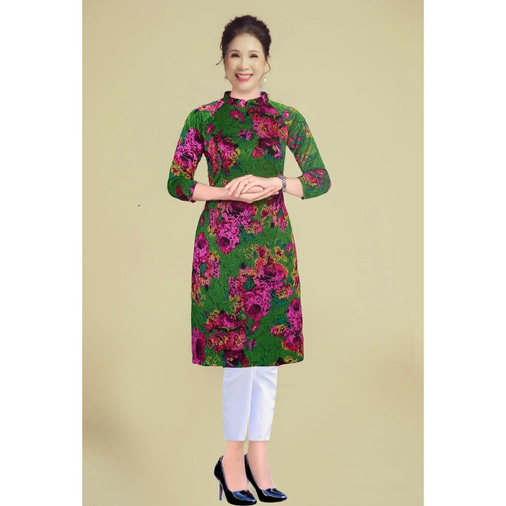 Áo dài cách tân gấm thun