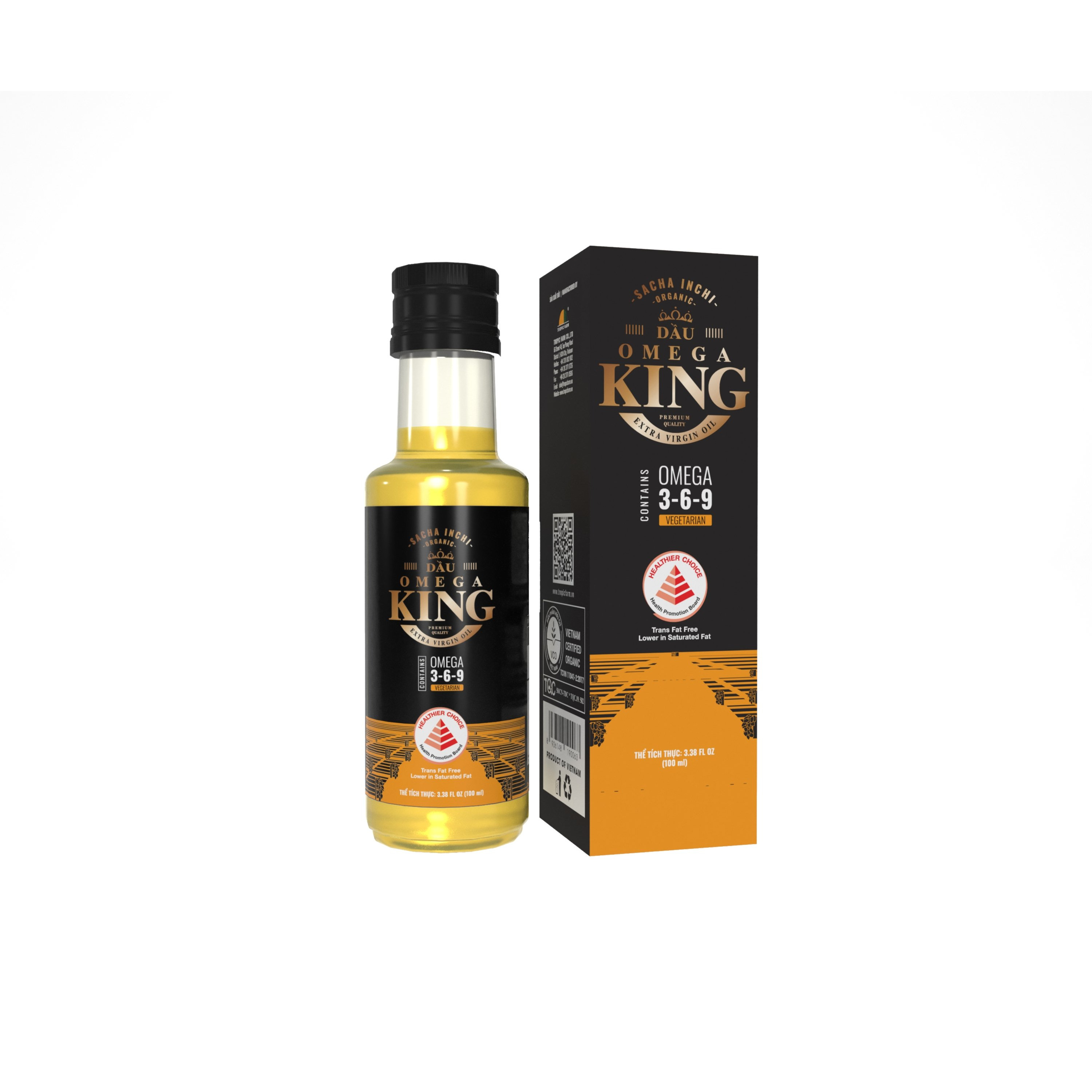 Dầu Sachi Ép Lạnh - Omega King hữu cơ 100ml