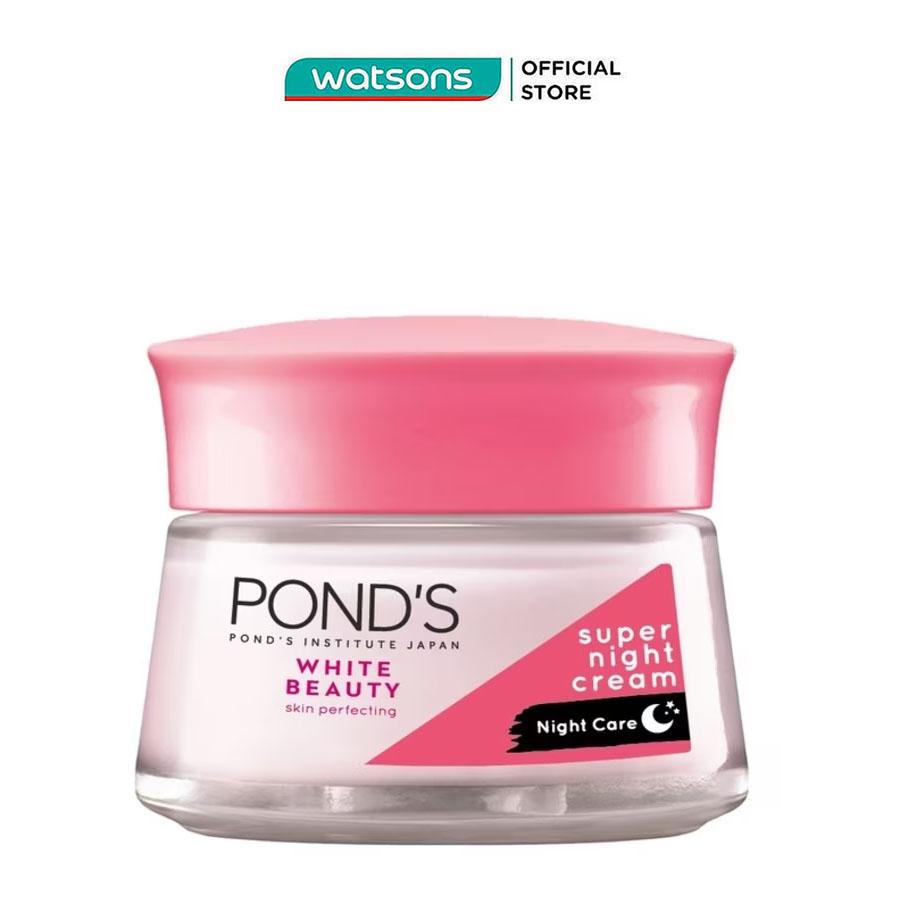 Kem Dưỡng Da Pond'S White Beauty Super Night Cream Ban Đêm Dưỡng Ẩm Trắng Mịn 50g