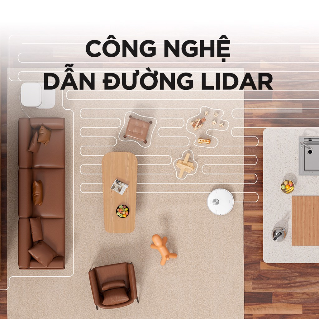 Robot lau sàn hút bụi tự làm sạch thông minh Dreame Bot L10s Ultra/ L10 Ultra/ L10s Ultra SE - Bản quốc tế - Hàng chính hãng