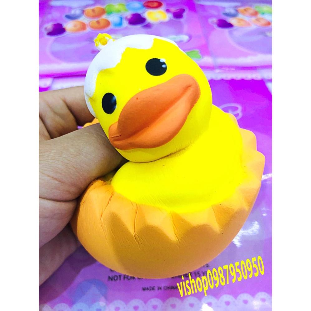 Squishy Lớn JUMBO Hình VỊT CON NỞ qua quả trứng Đồ Chơi Xốp Giảm Stress Hình mềm mịn dễ Thương đàn hồi Cho Bé