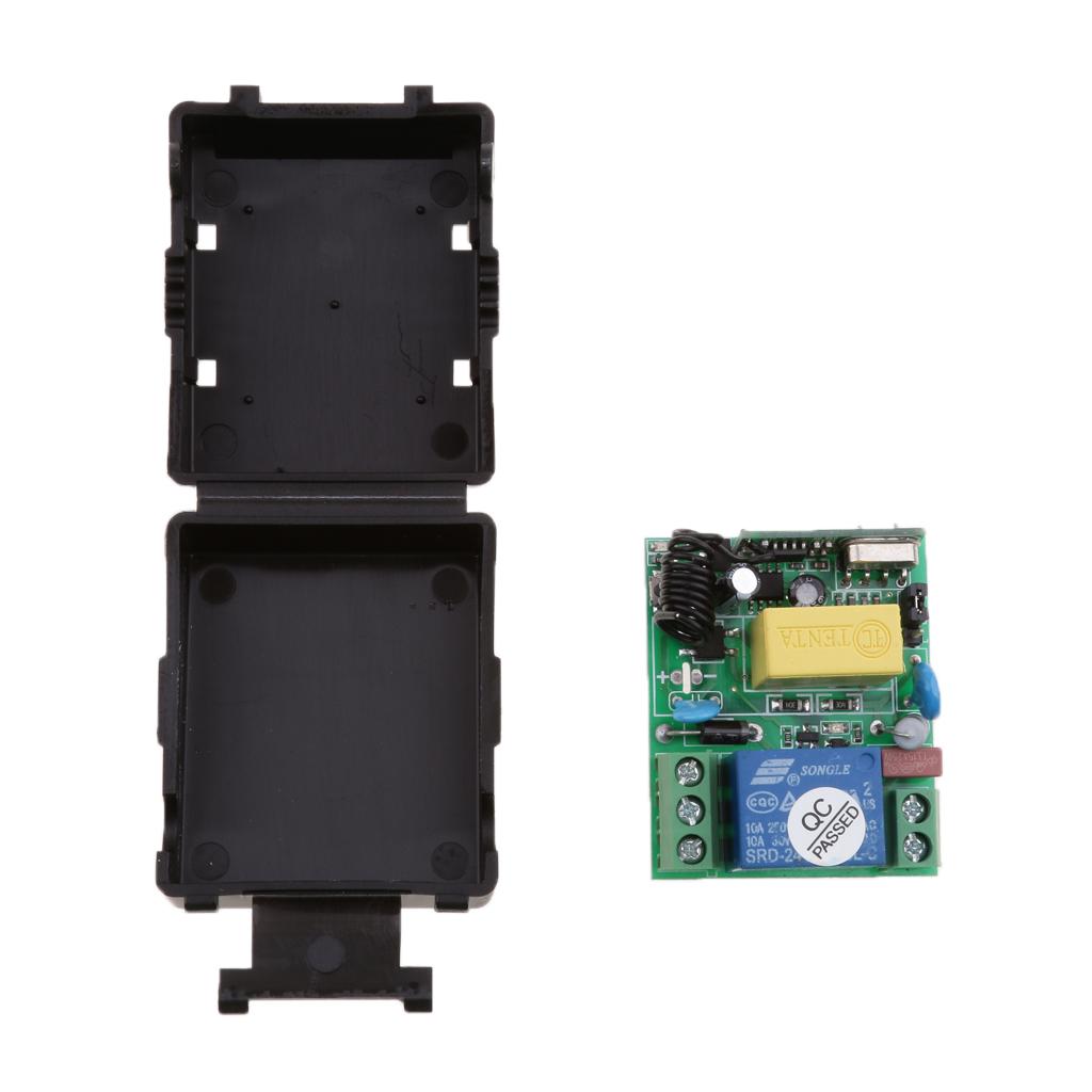 433Mhz 4 Key Wireless Remote Switch 220V Relay Module Set for Motor Home DIY