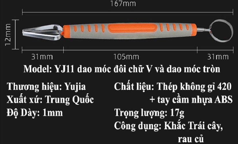 Bộ Móc Thú Tỉa Củ Qủa Nghệ Thuật