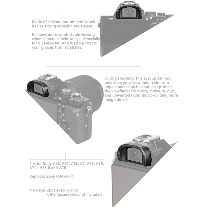 Cao su che mắt ngắm Eyecup FDA-EP11 cho máy ảnh Sony A7II