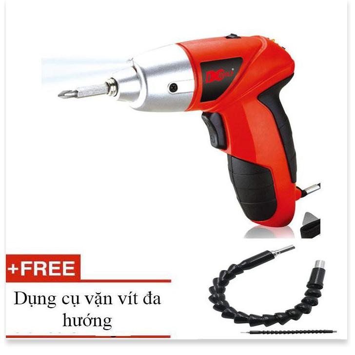 Máy khoan cầm tay nguồn điện pin sạc DCTools S019 4.8V 45 chi tiết + tặng kèm dụng cụ vặn vít