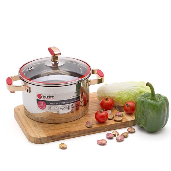 Xoong inox 304 Red Velvet 18cm