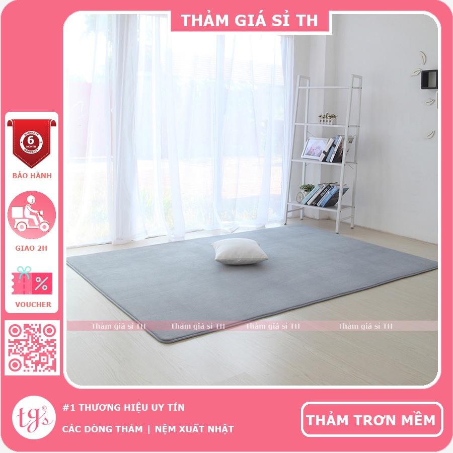 Thảm Nhung Màu Xám Bạc | Thảm Trang Trí Phòng Khách - Phòng Ngủ - Thảm Trải Sofa - Thảm Dành Cho Bé