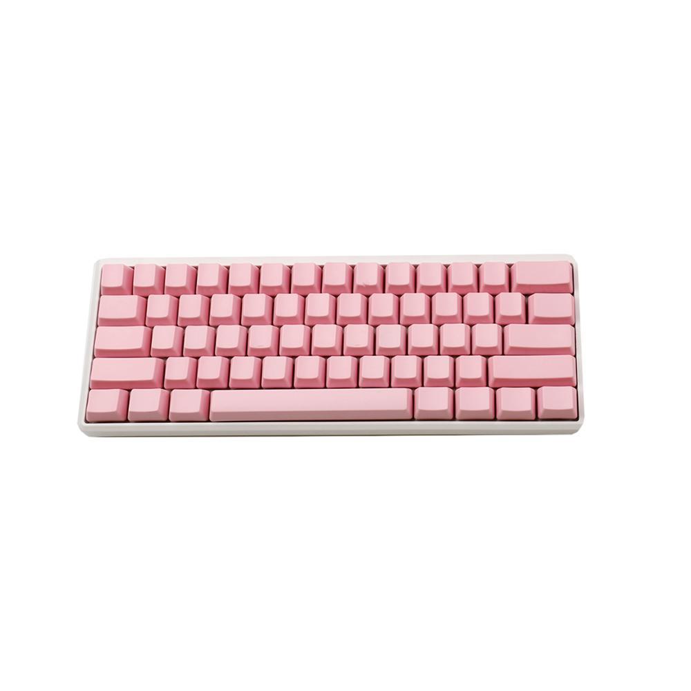 Trắng Đen Xám Xanh Trống Dày PBT OEM Profile 62 Chìa Khóa ISO 61 ANSI Keycaps Cho MX Công Tắc Bàn Phím Cơ