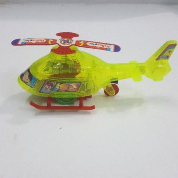 Máy bay đồ chơi cót dây rút có đèn