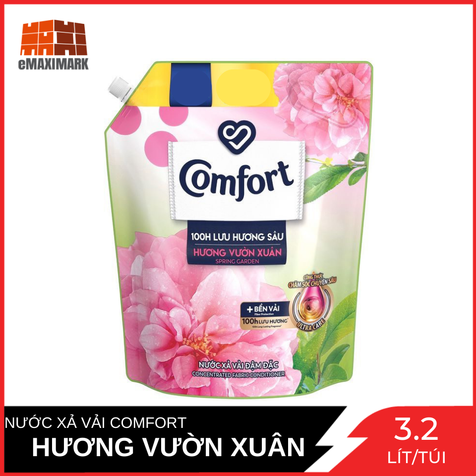 Nước Xả Vải Comfort Hương Vườn Xuân Túi 3.2L