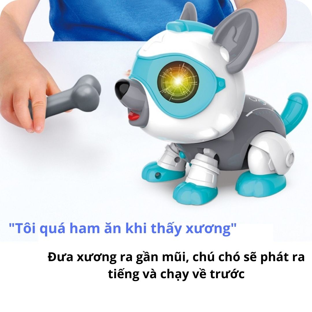 [Có sẵn] Đồ chơi trẻ em, đồ chơi cún con EASYTOYS thông minh cảm biến theo hành động cực kỳ dễ thương