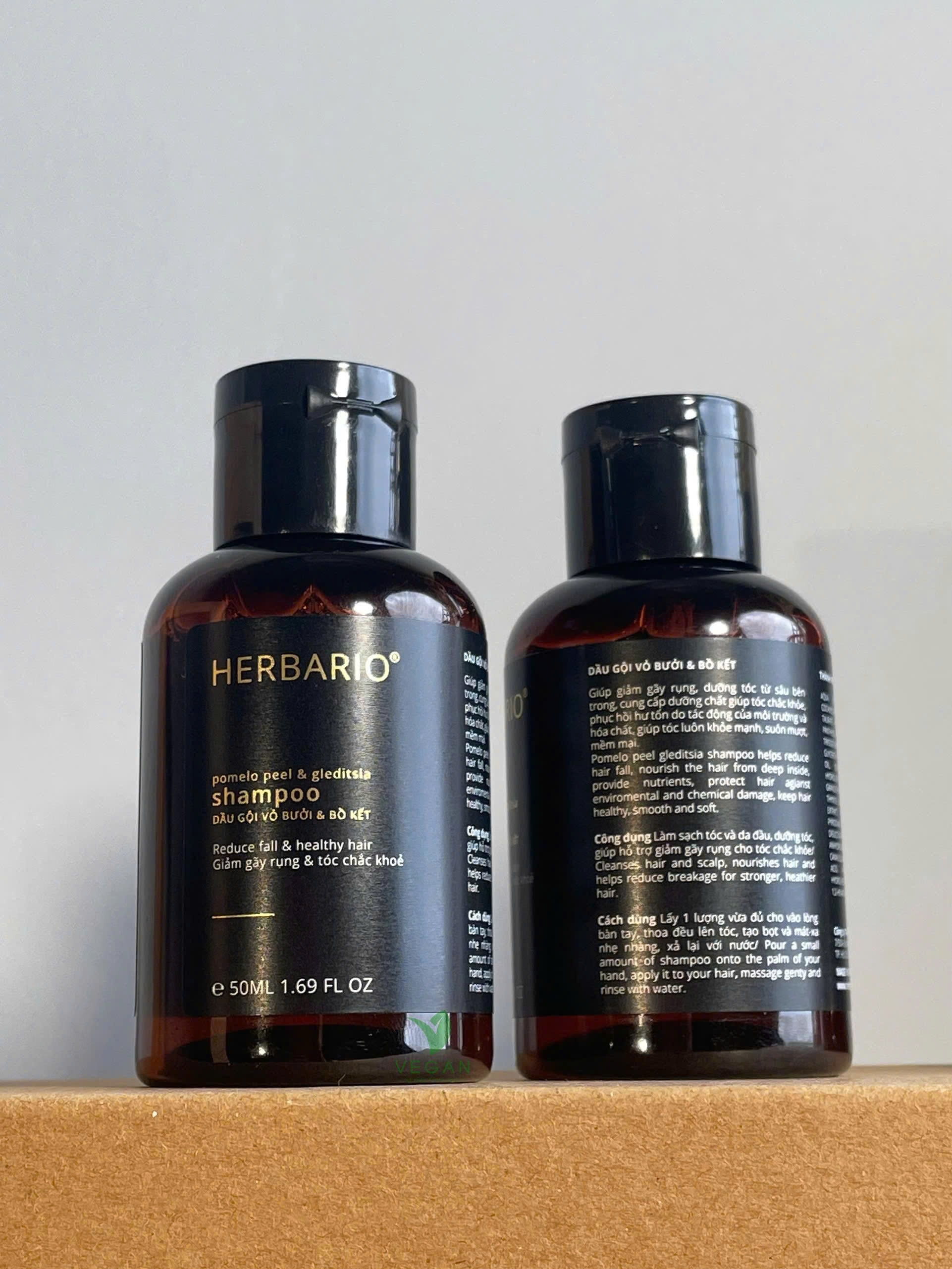 Minisize Bản Nâng Cấp - Dầu gội vỏ bưởi & bồ kết 50ml không sulfate không silicon