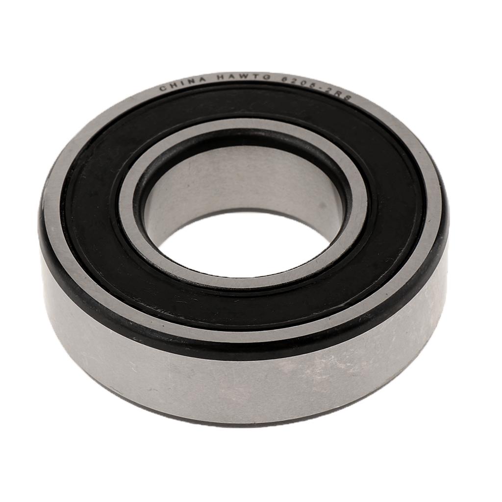 Deep Groove Ball Bearing Silver Black Metal Keyless Drill Chuck Tool Miniature Bearings, Double Rubber Sealed and Pre-Lubricated