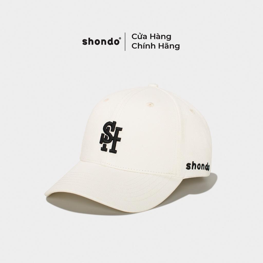 Nón Kết Thêu Chữ SH Shondo Trắng NONSH01