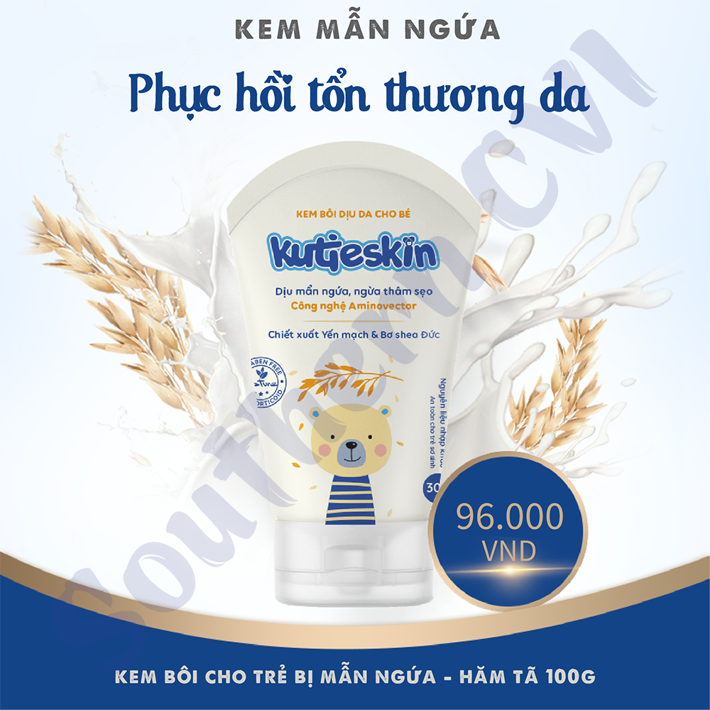 Kutieskin 30G - Kem Mẩn Ngứa, Hăm Tã Cho Bé