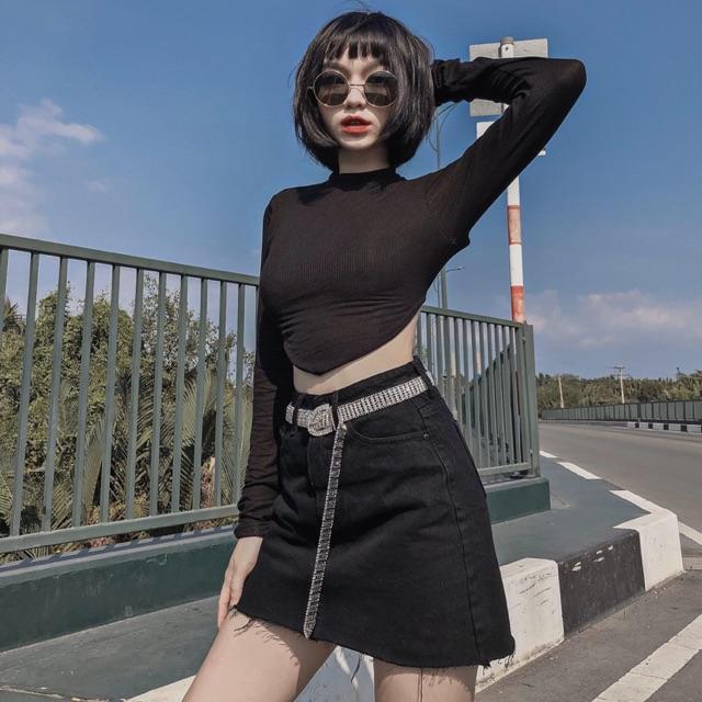 Basic Denim Skirt thương hiệu ROCKY Denim